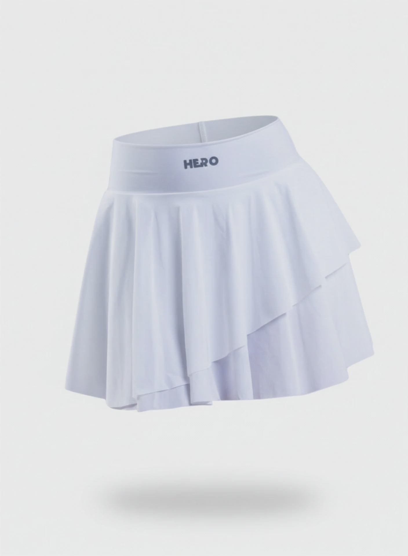 FALDA DE PLIEGUES GRUESOS HERO BLANCO
