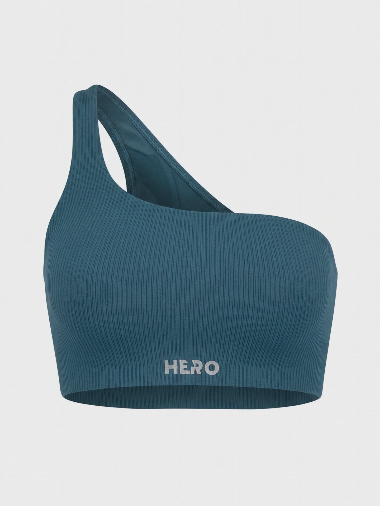 TOP ESCOTE EN UN HOMBRO HERO TURQUESA