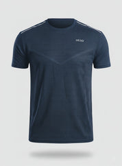 FRANELA DE CABALLERO LIGERA CON LINEA EN V HERO AZUL NAVY
