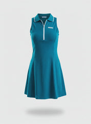 VESTIDO TENIS POLO ZIPPER HERO VERDE