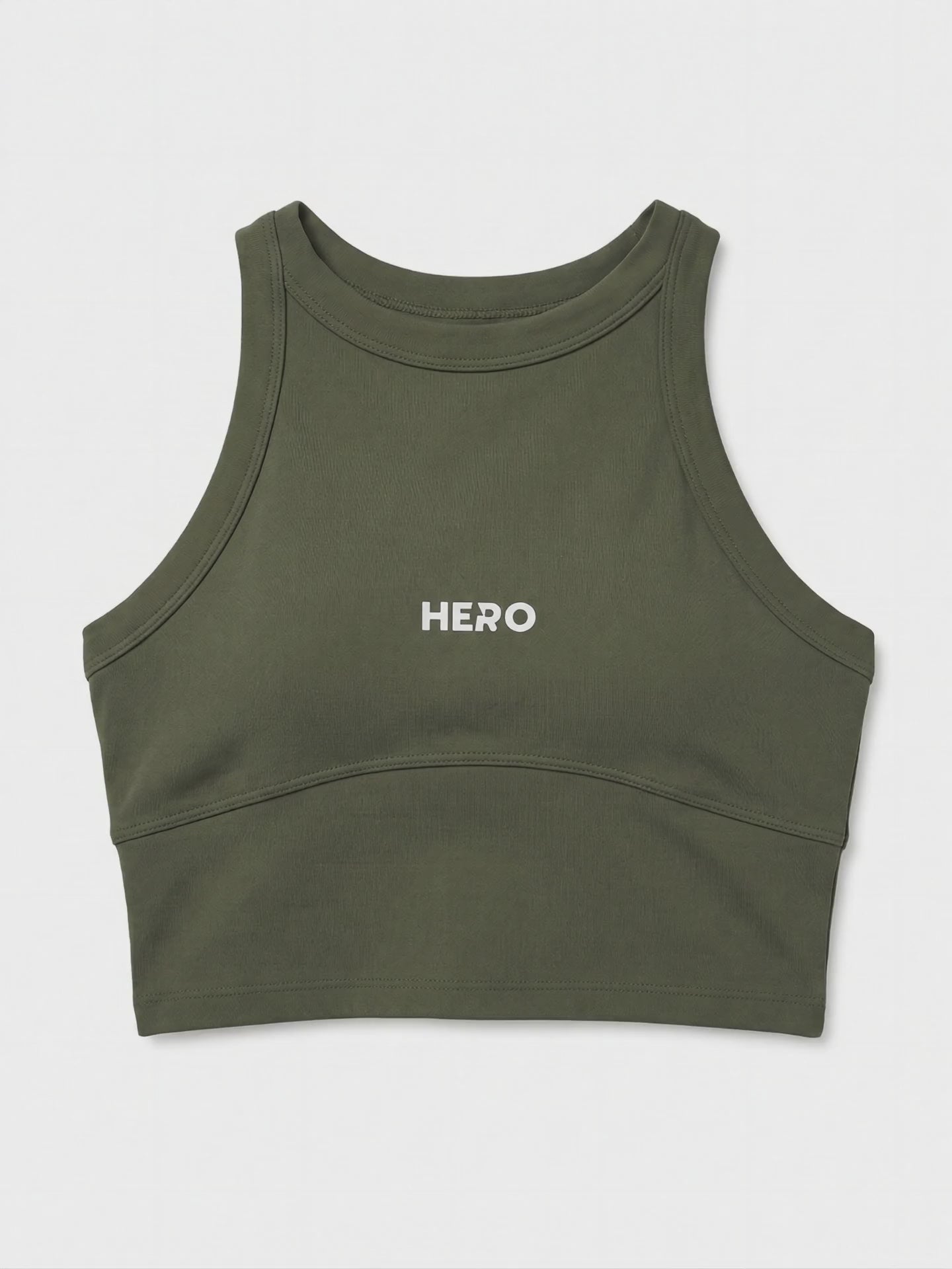 TOP CUELLO REDONDO HERO VERDE