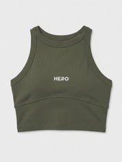 TOP CUELLO REDONDO HERO VERDE