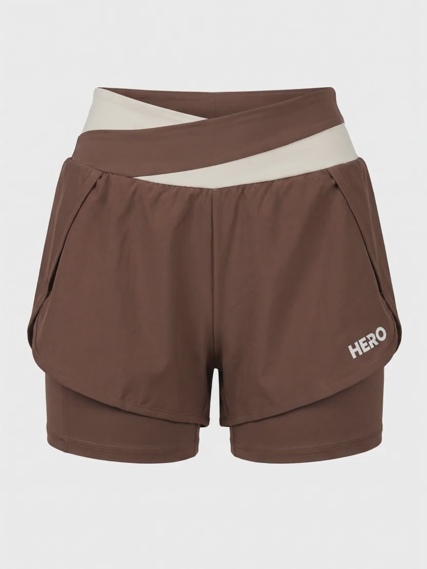 SHORT RUN FIT HERO MARRON