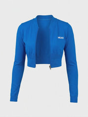 TOP ZIP CUELLO V HERO AZUL