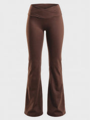 CROSS FLARE LEGGINGS HERO MARRON