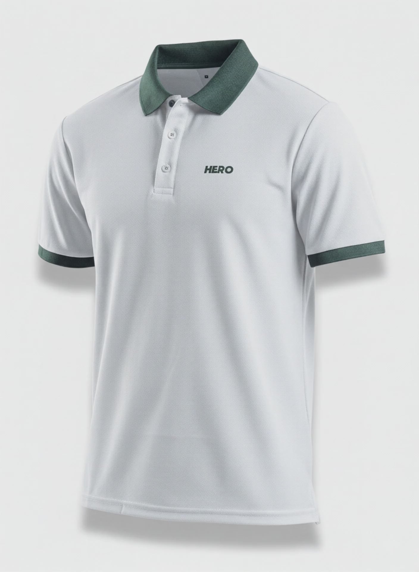 CHEMISE POLO 3 BOTONES AJUSTADA GOLF MVP HERO BLANCO