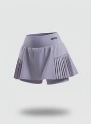 FALDA PLISADA CUADRADA HERO GRIS