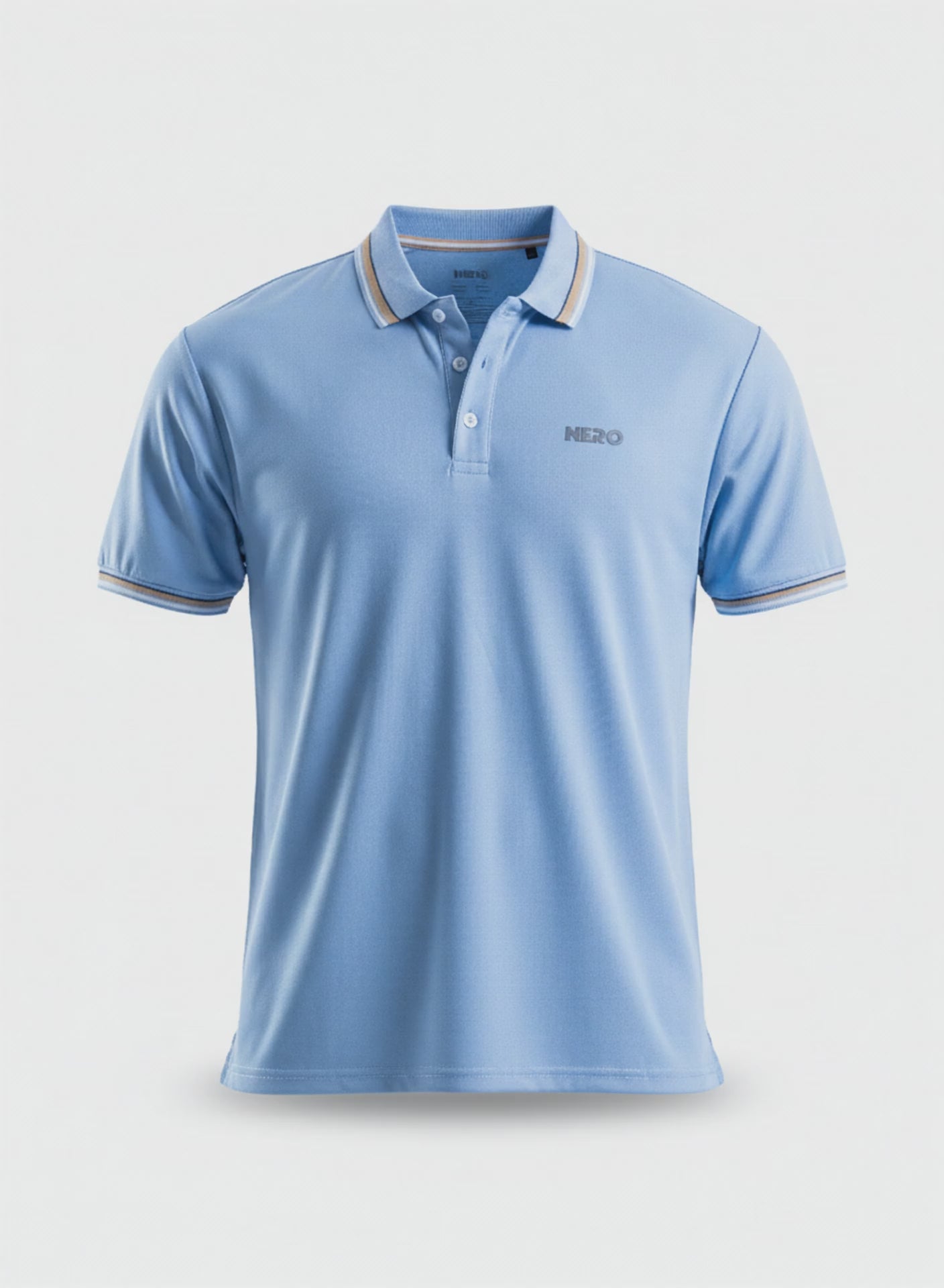 CHEMISE POLO 3 BOTONES AJUSTADA GOLF HERO AZUL BEBE