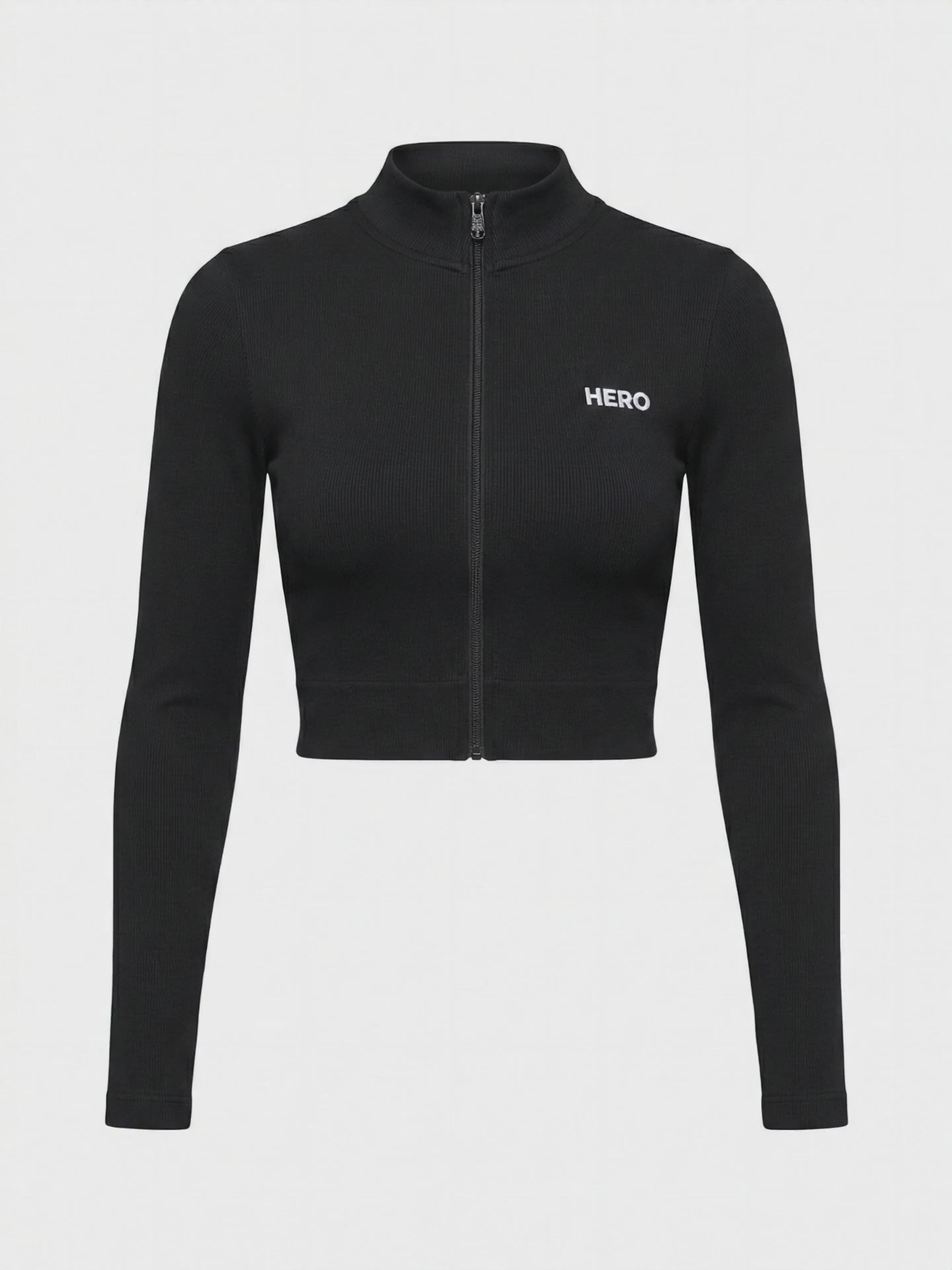 TOP ZIP CUELLO V HERO NEGRO